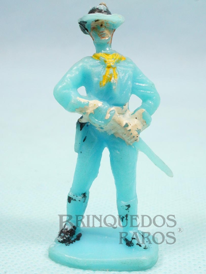 Brinquedo antigo Tenente Rip Masters da Sétima Cavalaria desembainhando o sabre Casablanca numerado 11