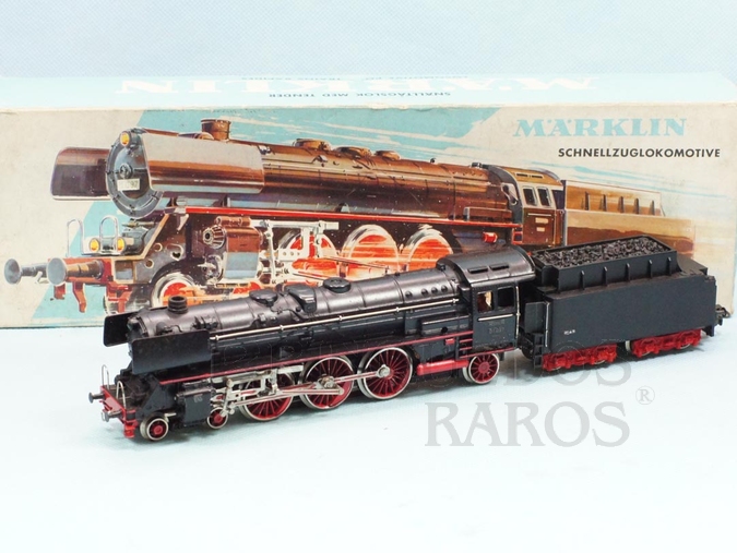 Brinquedo antigo Marklin Locomotiva a Vapor Classe BR 01 Rodagem 2`C1` Ferrovia Alemã Número 3048 Classificação Koll
