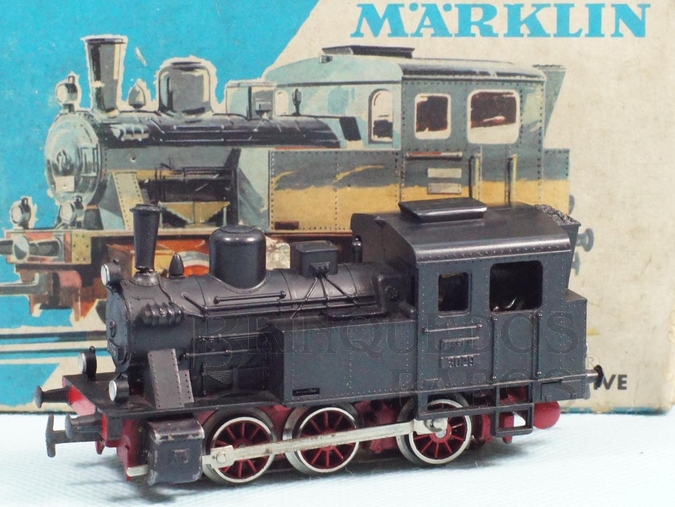 Brinquedo antigo Marklin Locomotiva Tanque a Vapor Linha secundária Rodagem C Ferrovia Alemã Número 3029 Classificação Koll