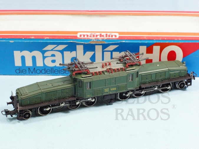 Brinquedo antigo Marklin Locomotiva Elétrica Biarticulada Classe Ce6/8 Rodagem (1`C) (C1`) Krokodil Crocodilo Ferrovia Suíça Número 3356 Classificação Koll