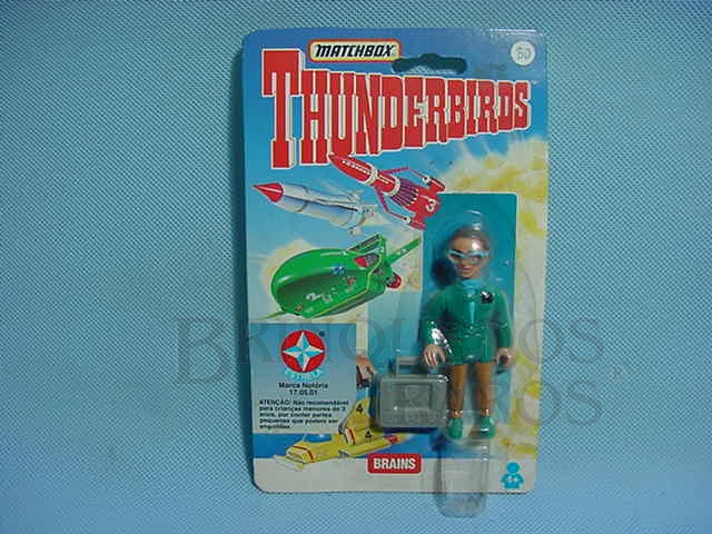 Brinquedo antigo Boneco Thunderbirds Brains importado pela Estrela na década de 1990
