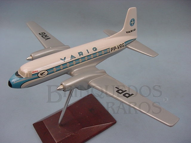 Brinquedo antigo Maquete do Avião Hawker Siddeley HS.748-235 Srs2 Avro da Varig