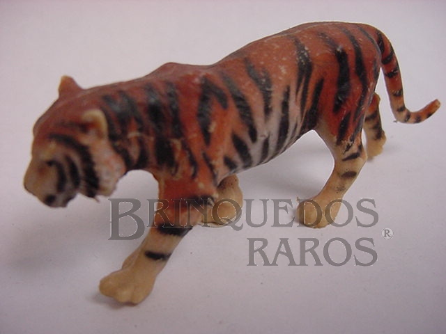 Brinquedo antigo Tigre de Bengala Década de 1970