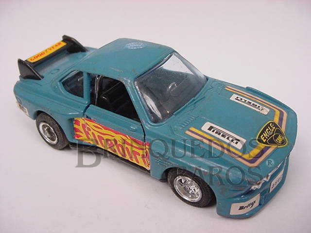Brinquedo antigo BMW 500 SL azul escura Alfema década de 1980