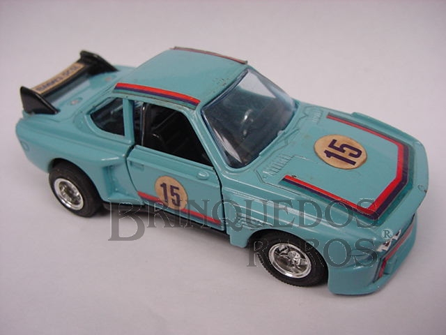 Brinquedo antigo BMW 500 SL azul clara Alfema década de 1980