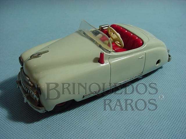 Brinquedo antigo Carro Radio Car com música branco Década de 1950
