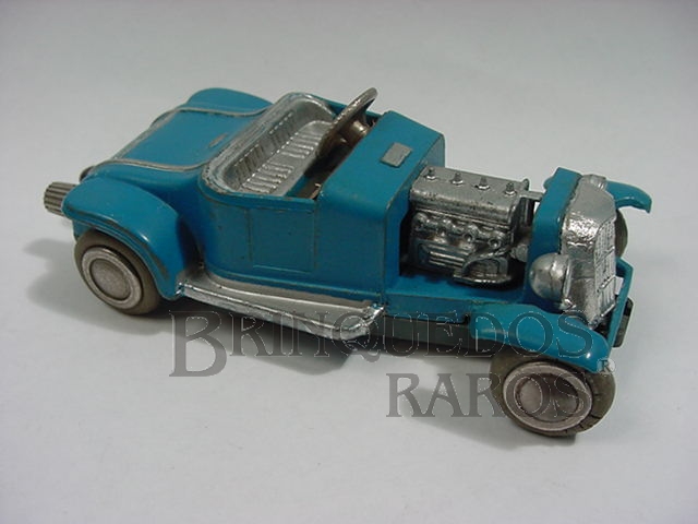 Brinquedo antigo Ford 1932 Hot Rod azul Série Micro Racer Década de 1970