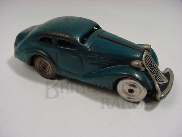 Brinquedo antigo Sedan Schuco Patente azul Made in US Zone Década de 1950