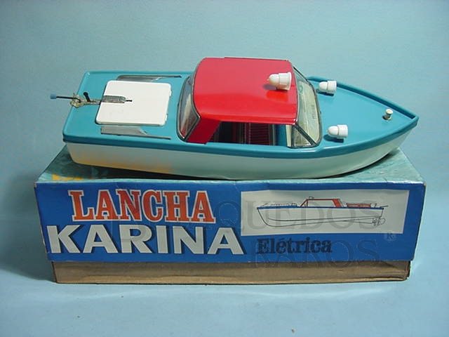 Brinquedo antigo Lancha Karina