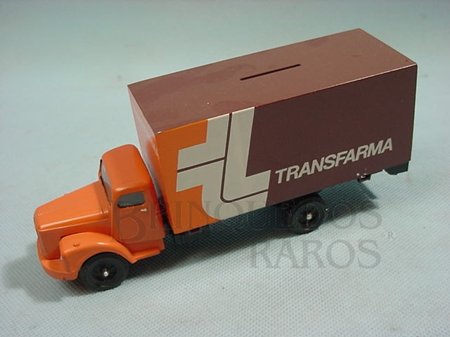 Brinquedo antigo Scania Vabis L111 Furgão Transfarma