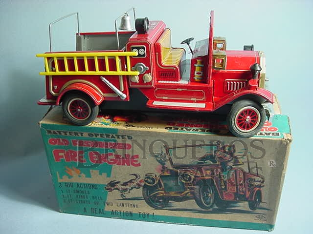 Brinquedo antigo Caminhão de Bombeiro Old Fashioned Fire Engine