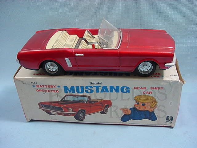 Brinquedo antigo Ford Mustang GT 1967 conversível 20,00 cm de comprimento Década de 1960