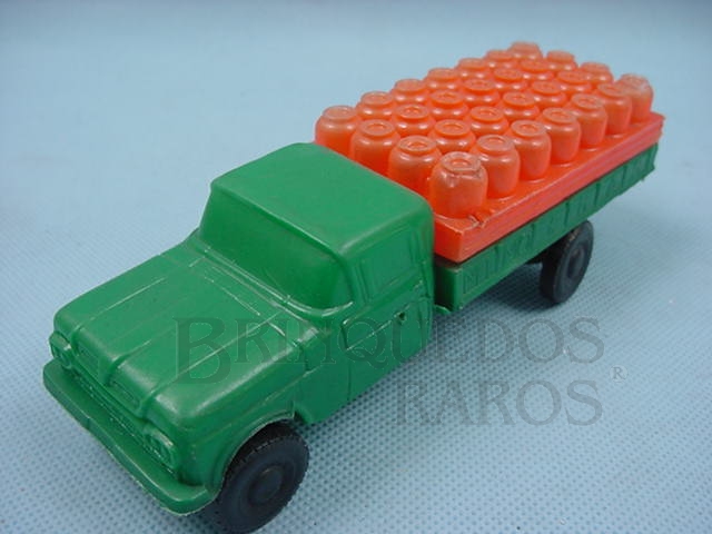 Brinquedo antigo Caminhão Ford com Botijões de gas Mimo Gas 20,00 cm de comprimento Década de 1970