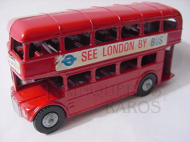Brinquedo antigo Onibus de dois andares Double Decker Bus Década de 1960