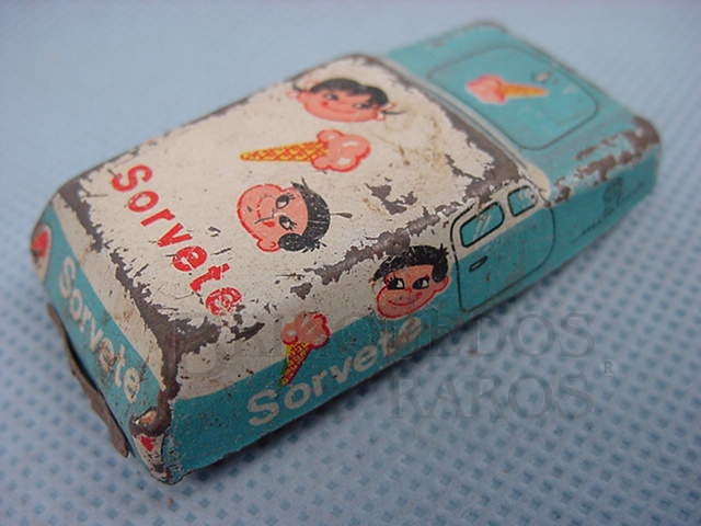 Brinquedo antigo Perua Sorvete com 5,00 cm de comprimento