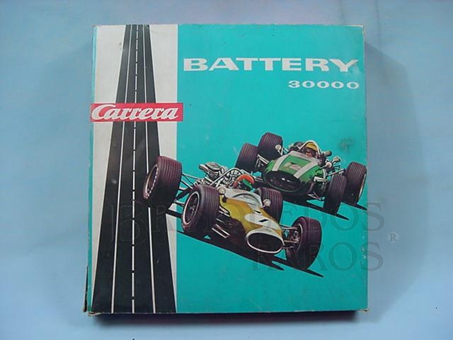 Brinquedo antigo Caixa do Autorama fabricado pela Carrera Alemanha na década de 1970