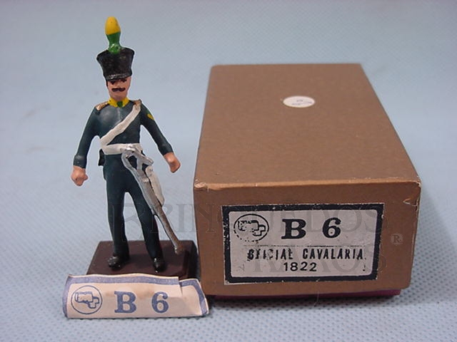 Brinquedo antigo Oficial Imperial do Décimo Segundo Regimento de Cavalaria de 1822 Independência do Brasil