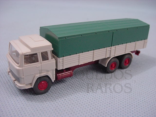 Brinquedo antigo Caminhão Magirus Deutz de dois eixos carga seca Escala HO