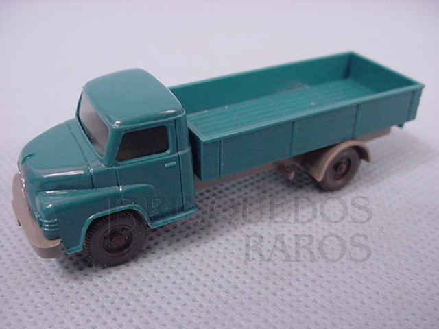 Brinquedo antigo Caminhão Man Diesel, carga seca, azul