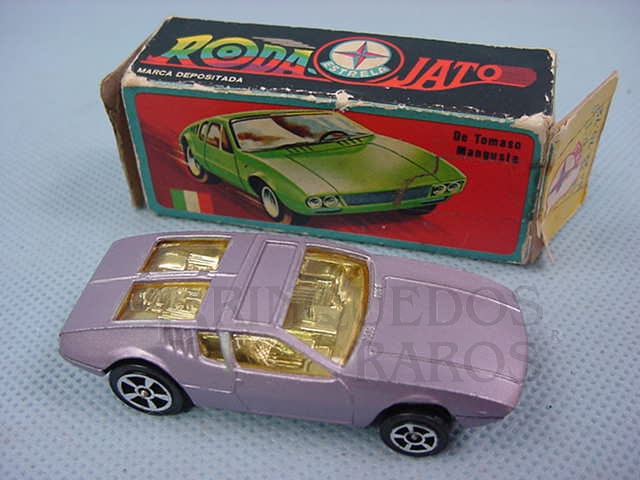 Brinquedo antigo De Tomaso Mangusta Corgi Jr Whizzwheels Roda Jato Importado pela Estrela Década de 1970