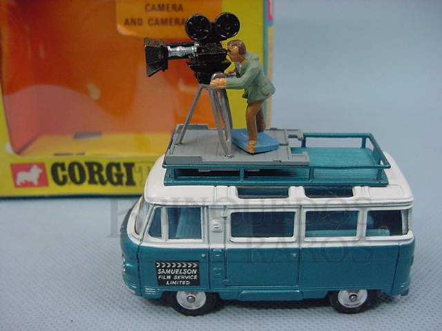 Brinquedo antigo Commer Mobile Camara Van
