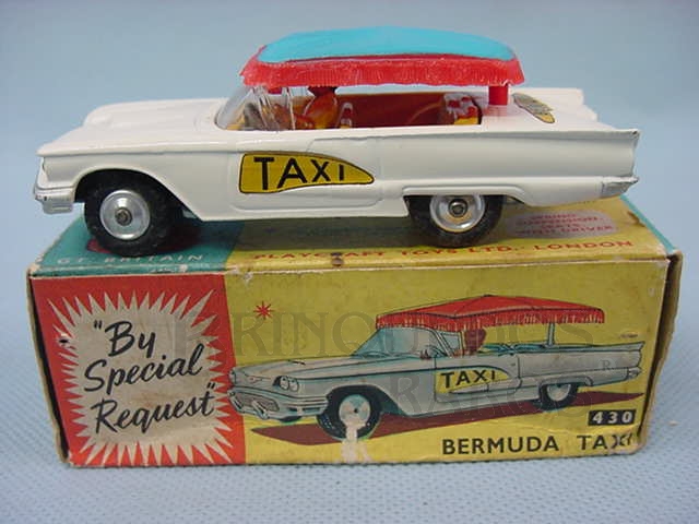 Brinquedo antigo Ford Thunderbird Bermuda Taxi Ano 1963