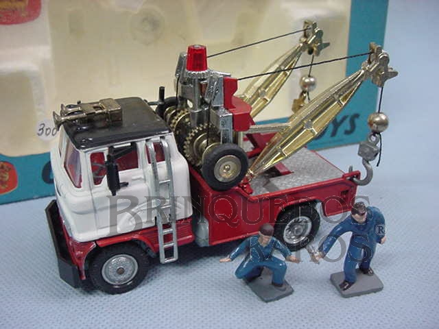 Brinquedo antigo Holmes Wrecker Recovery Vehicle Corgi Major completo com figuras