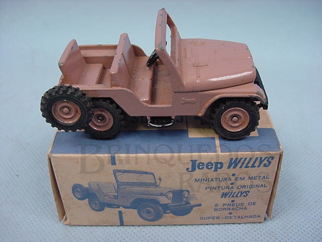 Brinquedo antigo Jeep Willys Civil Década de 1960