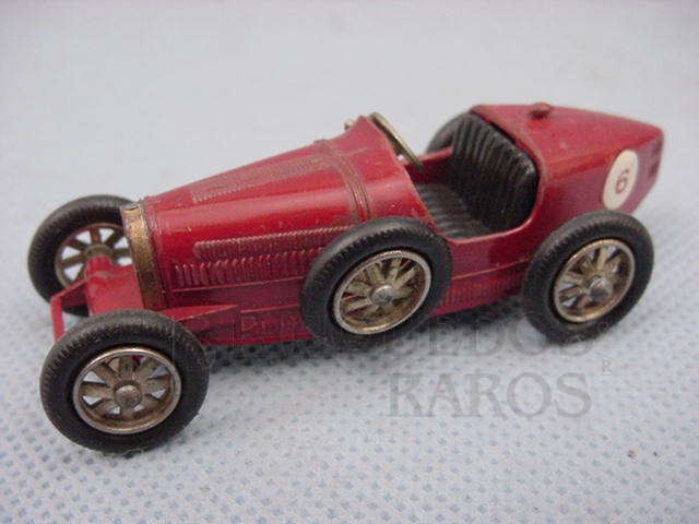 Brinquedo antigo 1926 Type 35 Bugatti Yesteryear vermelha