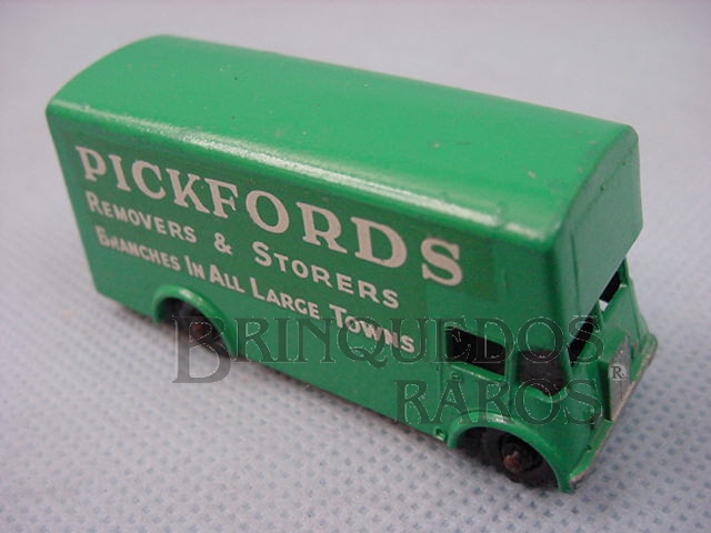 Brinquedo antigo Pickford Removal Van Black plastic Regular Wheels