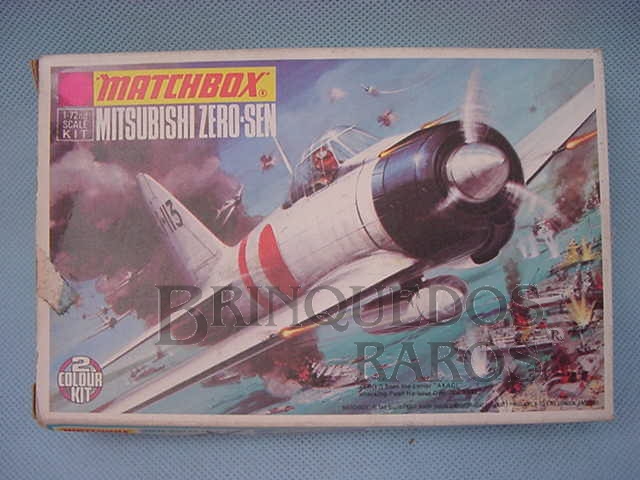 Brinquedo antigo Avião Mitsubishi Zero-Sen Década de 1970