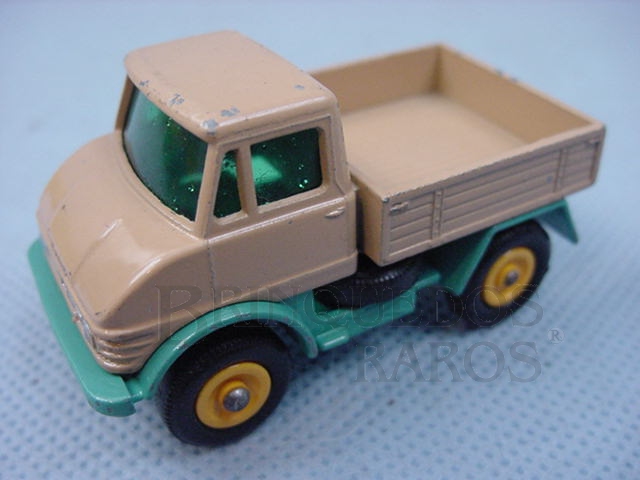 Brinquedo antigo Mercedes Benz Unimog marrom Black plastic Regular Wheels