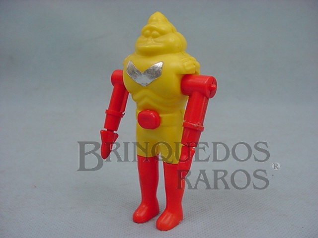 Brinquedo antigo Robot lança mísseis Super Rob com 11,00 cm de altura Década de 1980