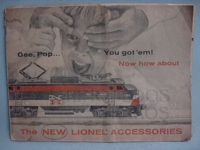 Brinquedo antigo Catálogo Lionel Ano 1956