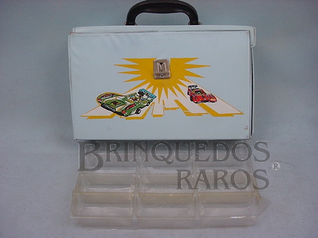 Brinquedo antigo Maleta de Colecionador Muky Superveloz Década de 1970