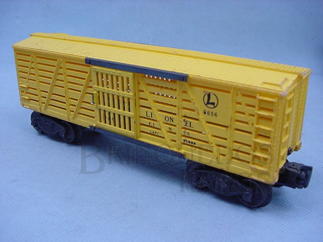Brinquedo antigo Vagão 6656 Lionel Lines yellow Ano 1950 a 1953