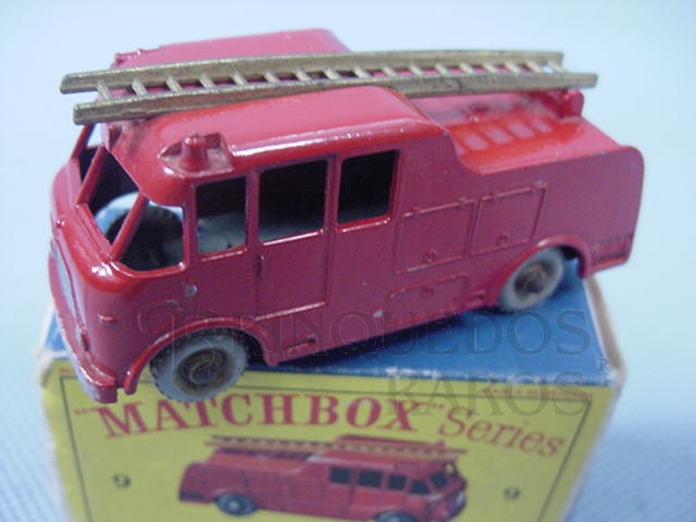 Brinquedo antigo Merryweather Marquis Fire Engine Gray Plastic Regular Wheels Ano 1959