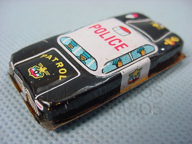 Brinquedo antigo Carro de Policia, Police, com 5,00 cm de comprimento