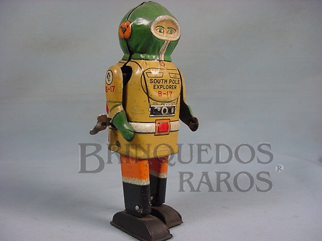Brinquedo antigo Robot B-17 South Pole Explorer com 20,00 cm de altura Década de 1950