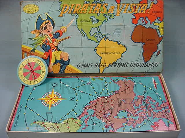 Brinquedo antigo Jogo Piratas a Vista Década de 1960