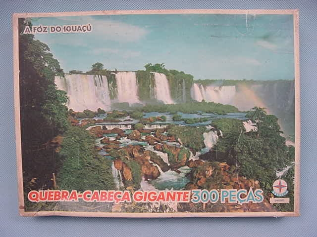 Brinquedo antigo Quebra Cabeça A Foz do Iguaçú completo Datado Dez 1970