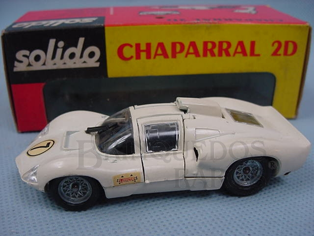 Brinquedo antigo Chaparral 2D branco Datado 11-1967
