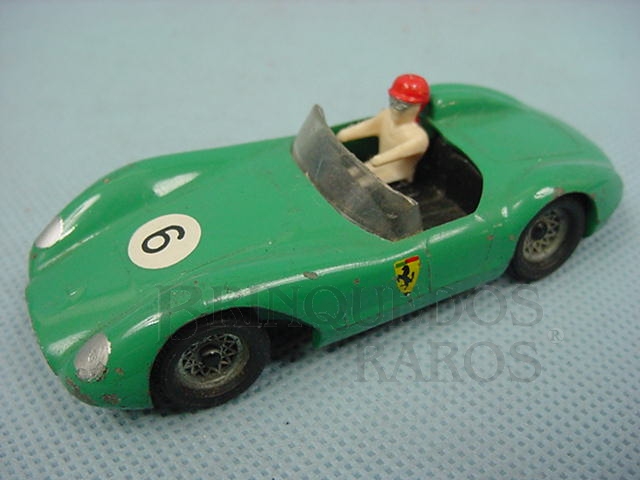 Brinquedo antigo Ferrari Type 500 TRC verde Fabricada pela Brosol Solido brésilienne Década de 1970