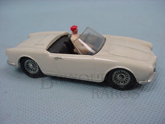 Brinquedo antigo Alfa Romeo Giulietta Spider branca Fabricada pela Brosol Solido brésilienne Década de 1970