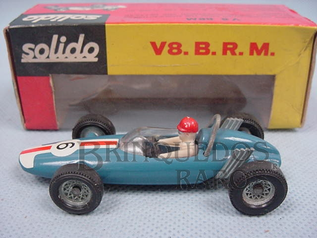 Brinquedo antigo BRM V8 azul Fabricada pela Brosol Solido brésilienne Datado 2-1964