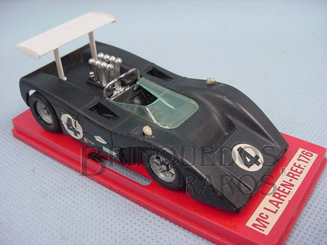 Brinquedo antigo McLaren M8B CanAn preta Fabricada pela Brosol Solido brésilienne Datada 3-1970