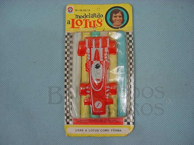Brinquedo antigo Massa de modelar Modelando a Lotus Emerson Fittipaldi