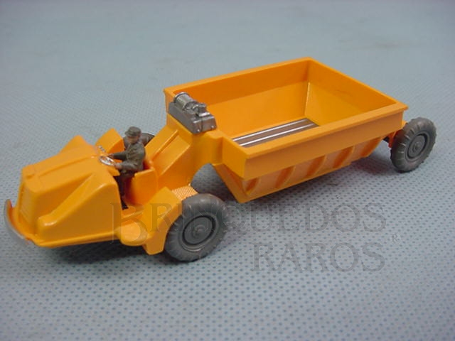Brinquedo antigo Motor Scraper com 12,00 cm de comprimento Década de 1970