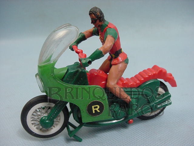 Brinquedo antigo Motocicleta do Robin Década de 1970