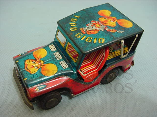 Brinquedo antigo Jipe Willys Candango do Topo Gigio Década de 1970